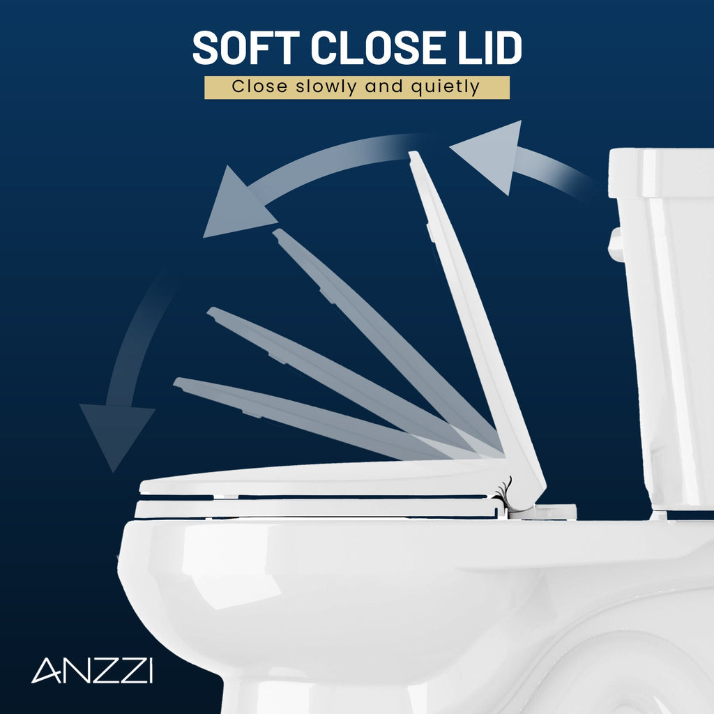 ANZZI Two-Piece ADA Comfort Height Toilet — view 12