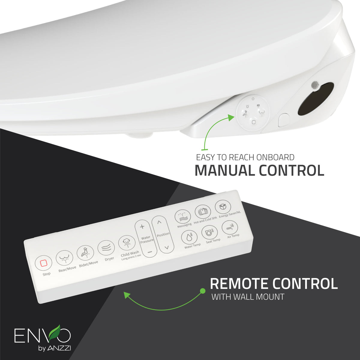 ANZZI ENVO Dive Electric Bidet Toilet Seat — view 7