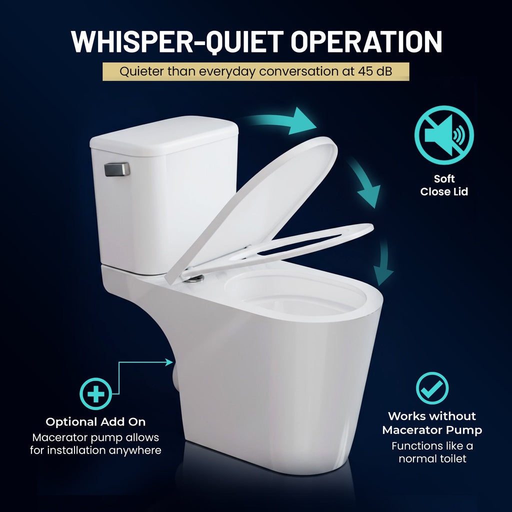ANZZI Nesso Upflush Macerating Toilet System — view 6