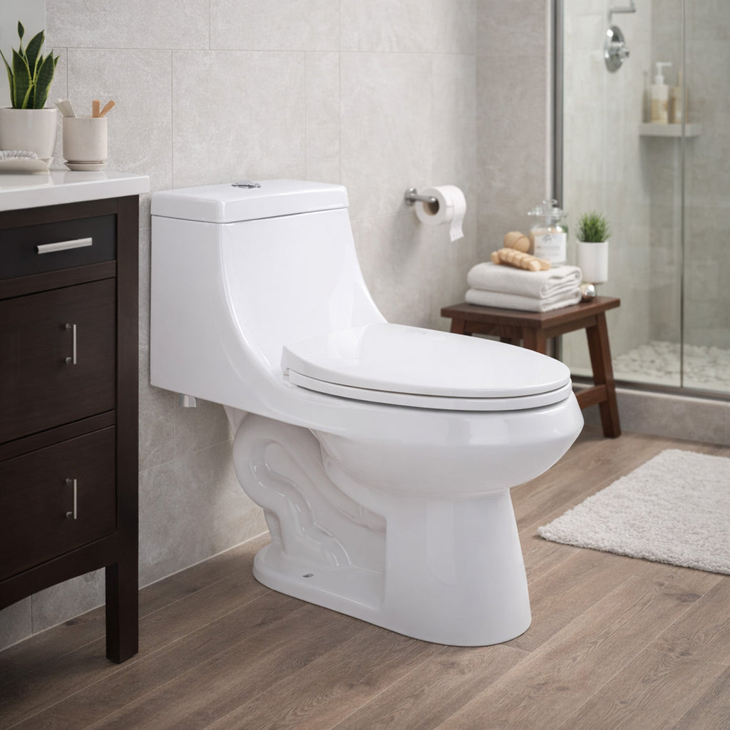 ANZZI Odin One-Piece Dual Flush Elongated Toilet — view 3