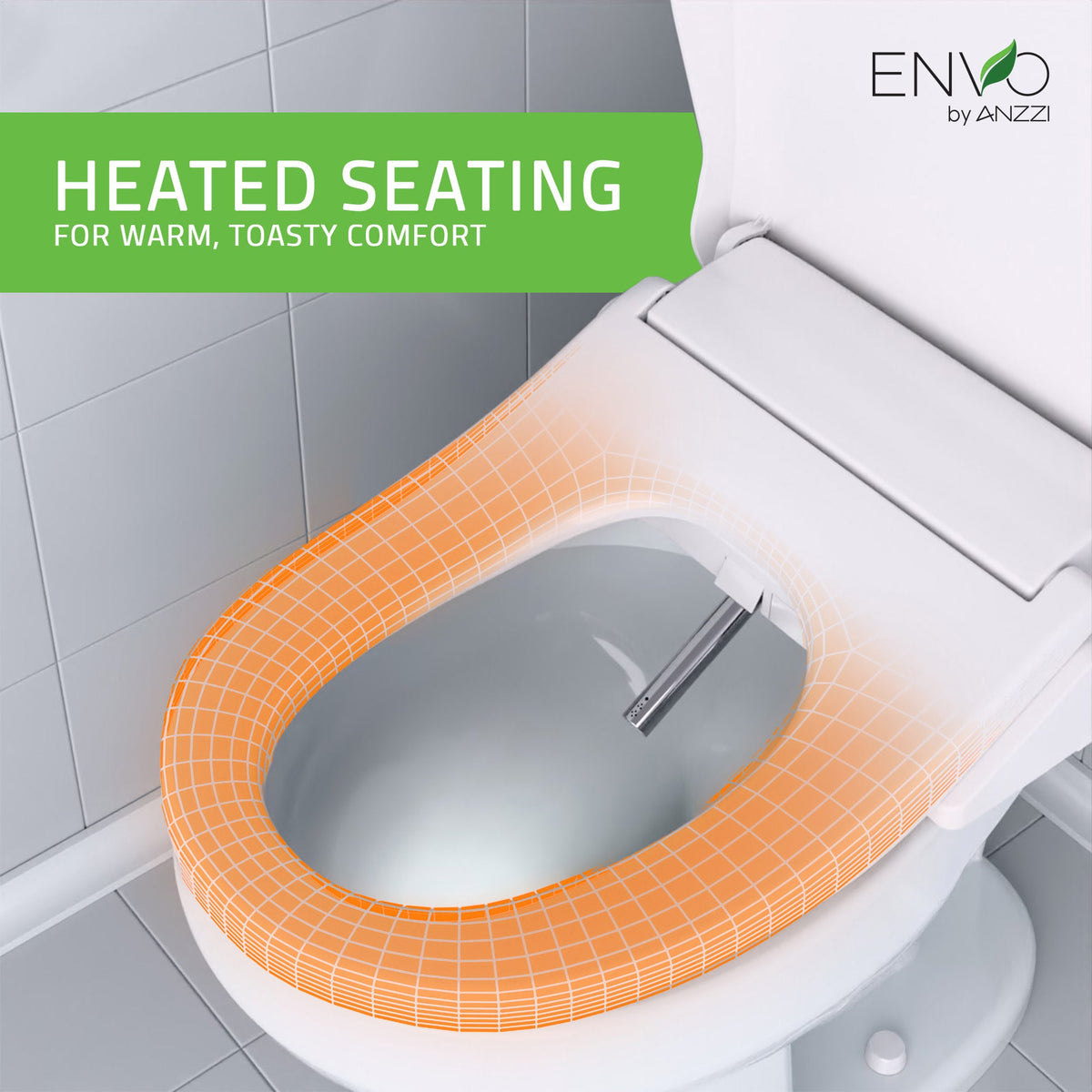ANZZI Smart Bidet Seat with Auto Open/Close Lid — view 8